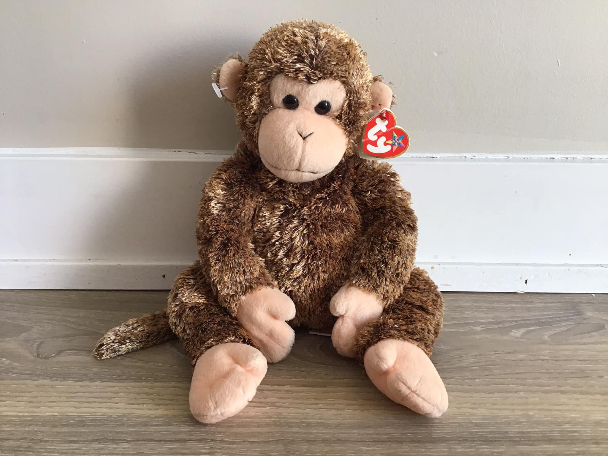Ty Beanie Baby Bonsai the Chimpanzee Monkey Stuffed Animal Toy