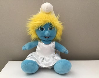 Peluche di Puffetta di Build-A-Bear – Bambola di peluche di Puffo da 45 cm