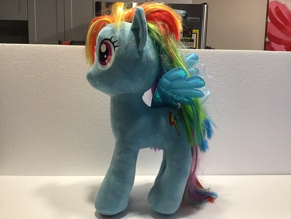 Alsjeblieft kijk amusement Lam Ty Sparkle My Little Pony Rainbow Dash Groot Pluche Speelgoed - Etsy België