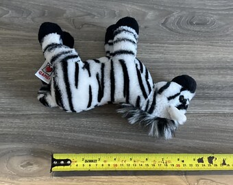GANZ Webkinz Black and White Zebra Plush - Etsy
