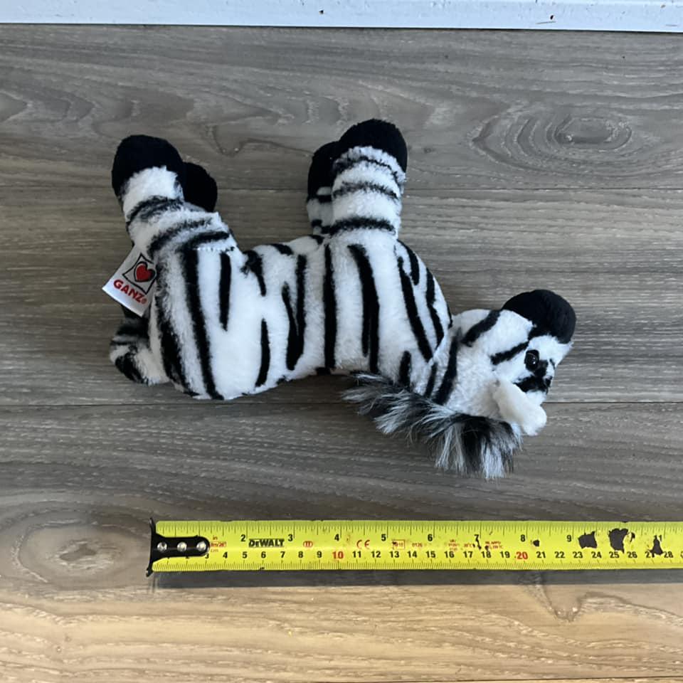 GANZ Webkinz Black and White Zebra Plush - Etsy
