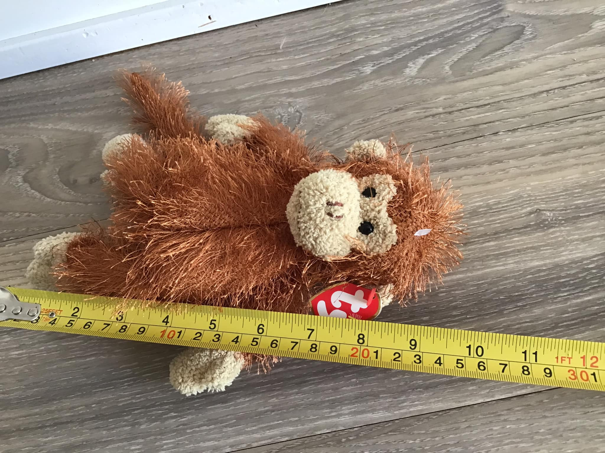 Ty Punkies Beanie 2002 Zig-zag Monkey Plush Stuffed Animal