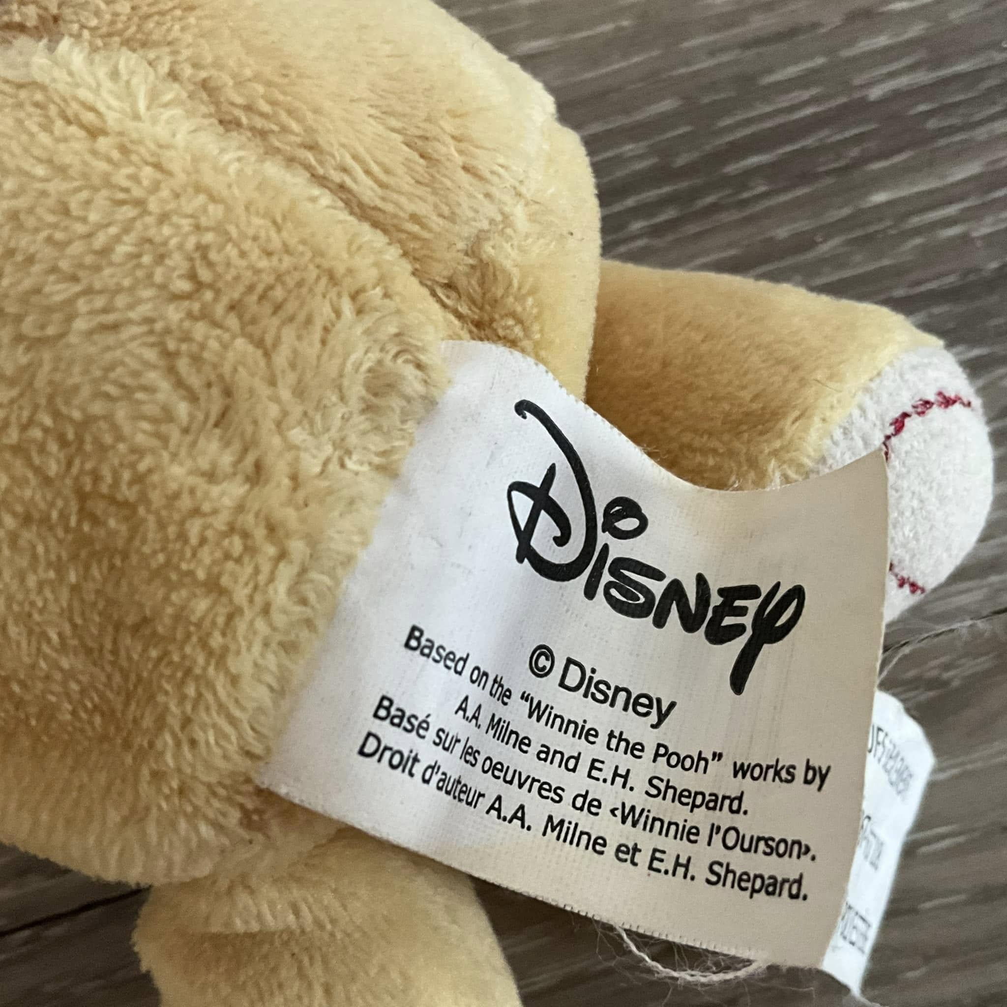 レトロディズニーベビーくまのプーさんソフトぬいぐるみビーンバッグ