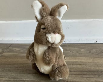Vintage Applause Bunny Rabbit 8” Plush Stuffed Animal Realistic