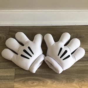Disney World Walt Disney Micky Maus Wei Plsch Kostm Sammler Handschuhe  Hnde 24 cm - Etsy.de