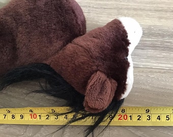 ヴィンテージ Ganz Webkinz Clydesdale 馬ぬいぐるみ 8 インチ動物の