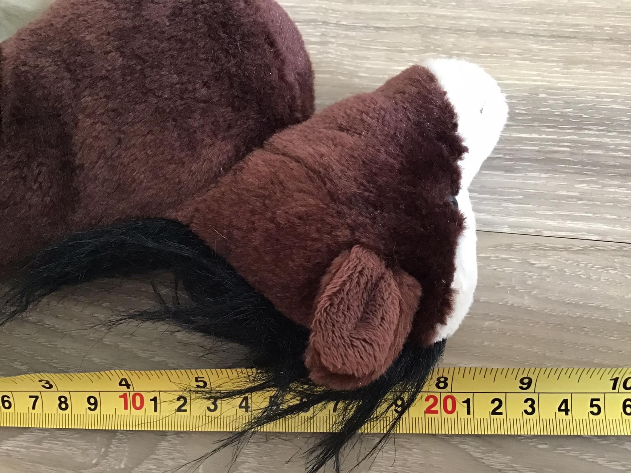 ヴィンテージ Ganz Webkinz Clydesdale 馬ぬいぐるみ 8 インチ動物の