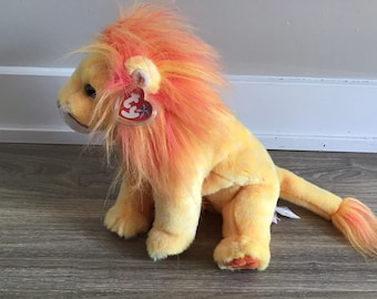 Ty 2000 Beanie Buddy Buschy der Löwe Kuscheltier Spielzeug Plüsch 14&quot;