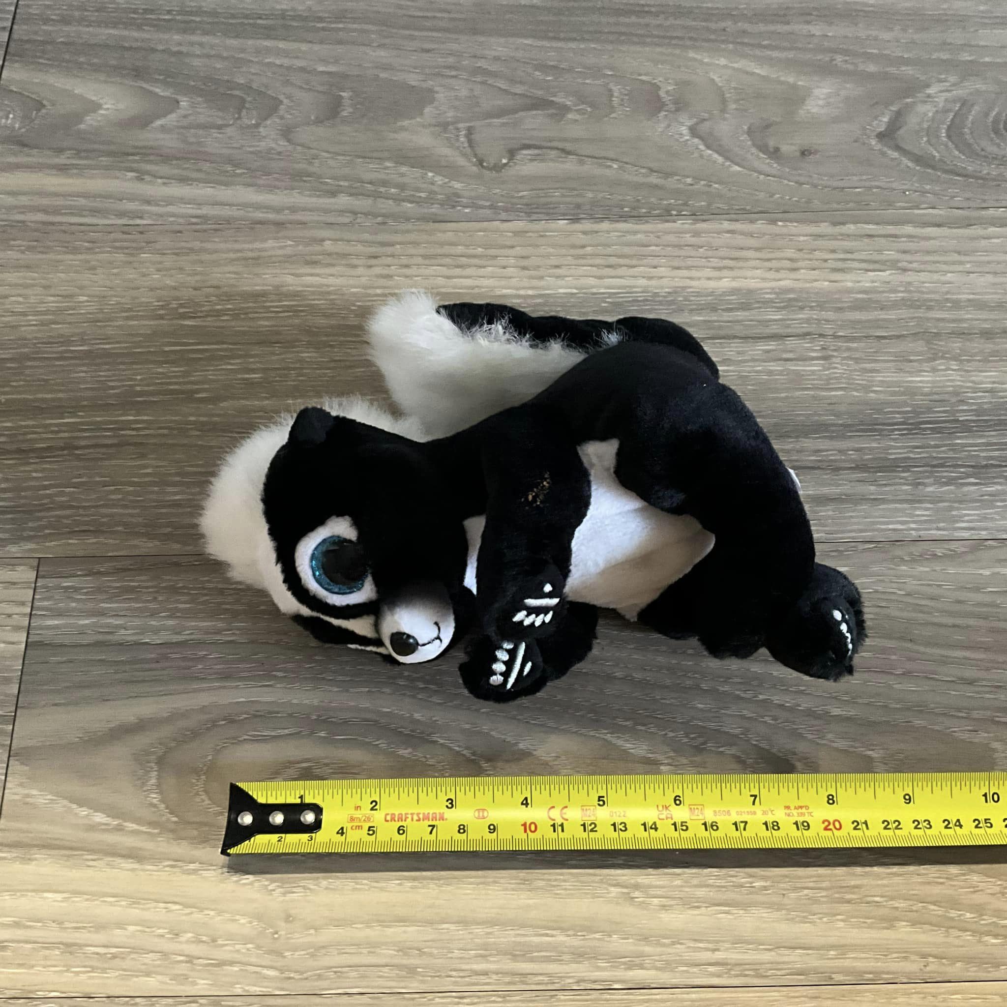 Skunk Rocker Plush Pipe Alignment Tools TY Beanie Bellie RUKUS - Black And White Skunk ...