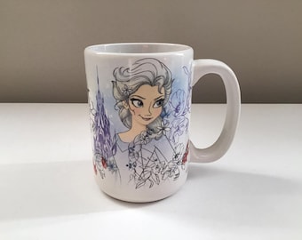 Frozen Anna and Elsa Coffee Mug 15 oz