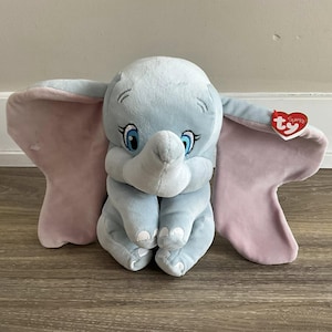 Disney Ty Beanie Sparkle Buddy Sitting Dumbo The Elephant 10”
