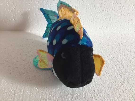 Ganz Webkinz Lil Kinz Blue Triggerfish Plush - Etsy