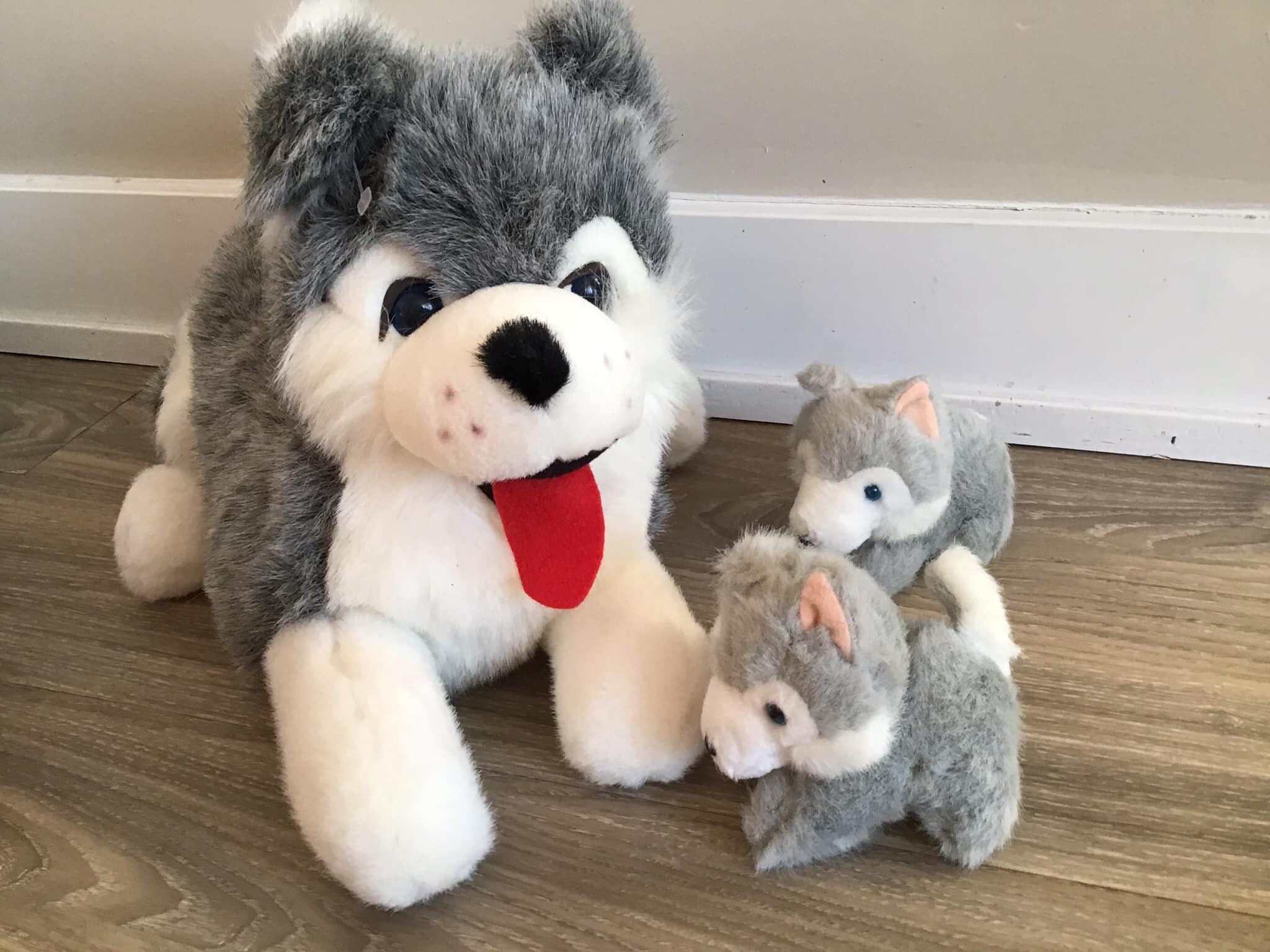 Canadian Husky With 2 Puppies Plush Dogs - Etsy Canada