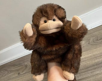 フォークマニス モンキーハンドパペット ブラウン 11インチ - Etsy 日本