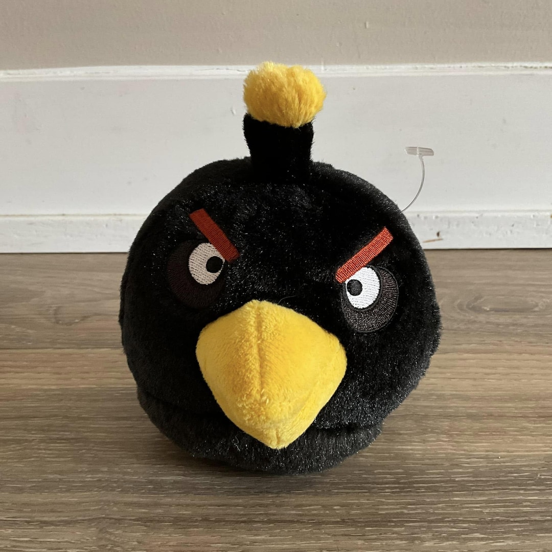 Angry Birds Black Bomb Plush 5" Commonwealth Good Stuff Toys Stuffed
