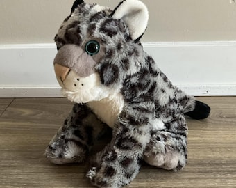 Wild Republic Snow Leopard Plush Toy - 11 inch