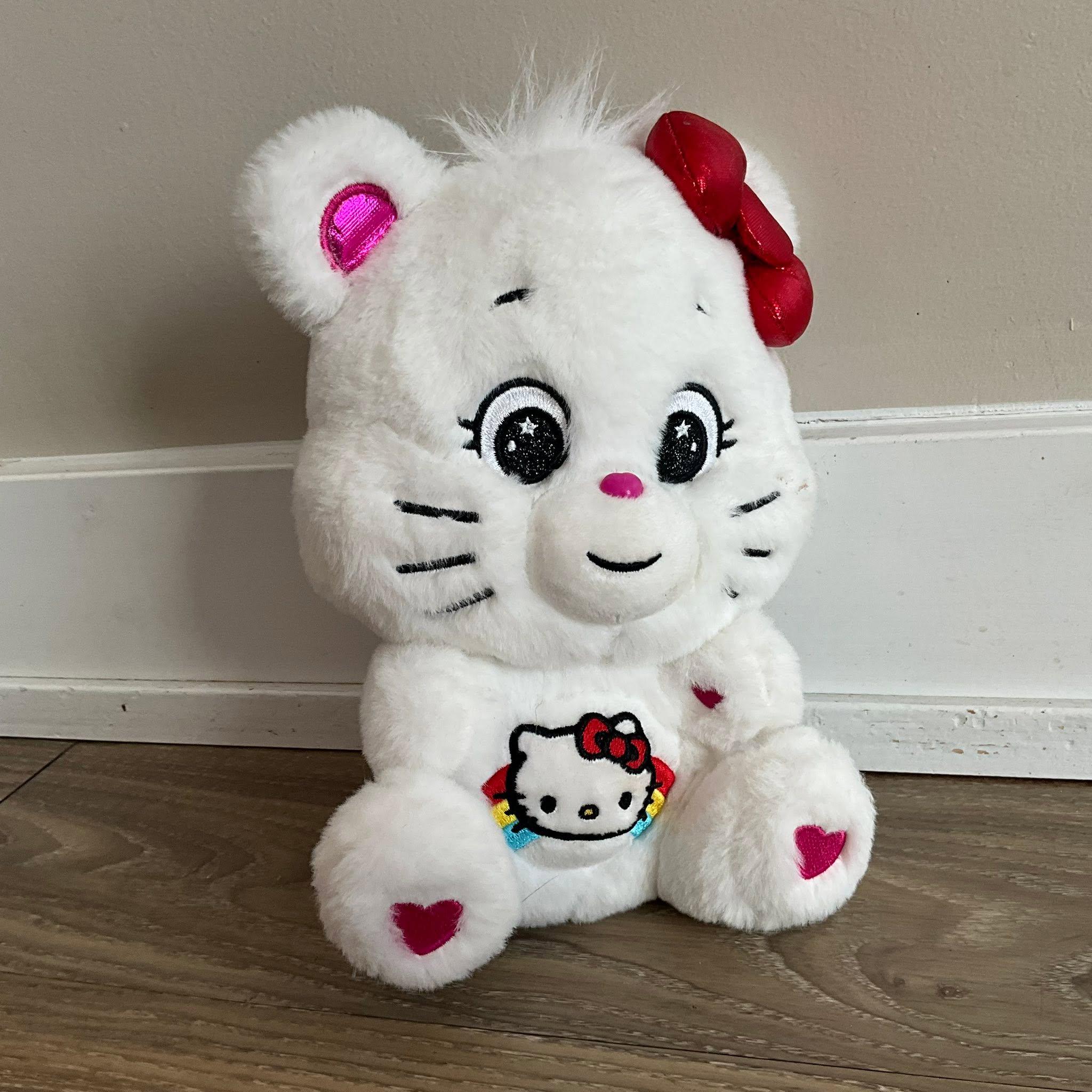 Hello Kitty X Care Bears Plush • Rare Cheer Bear Crossover Stuffed