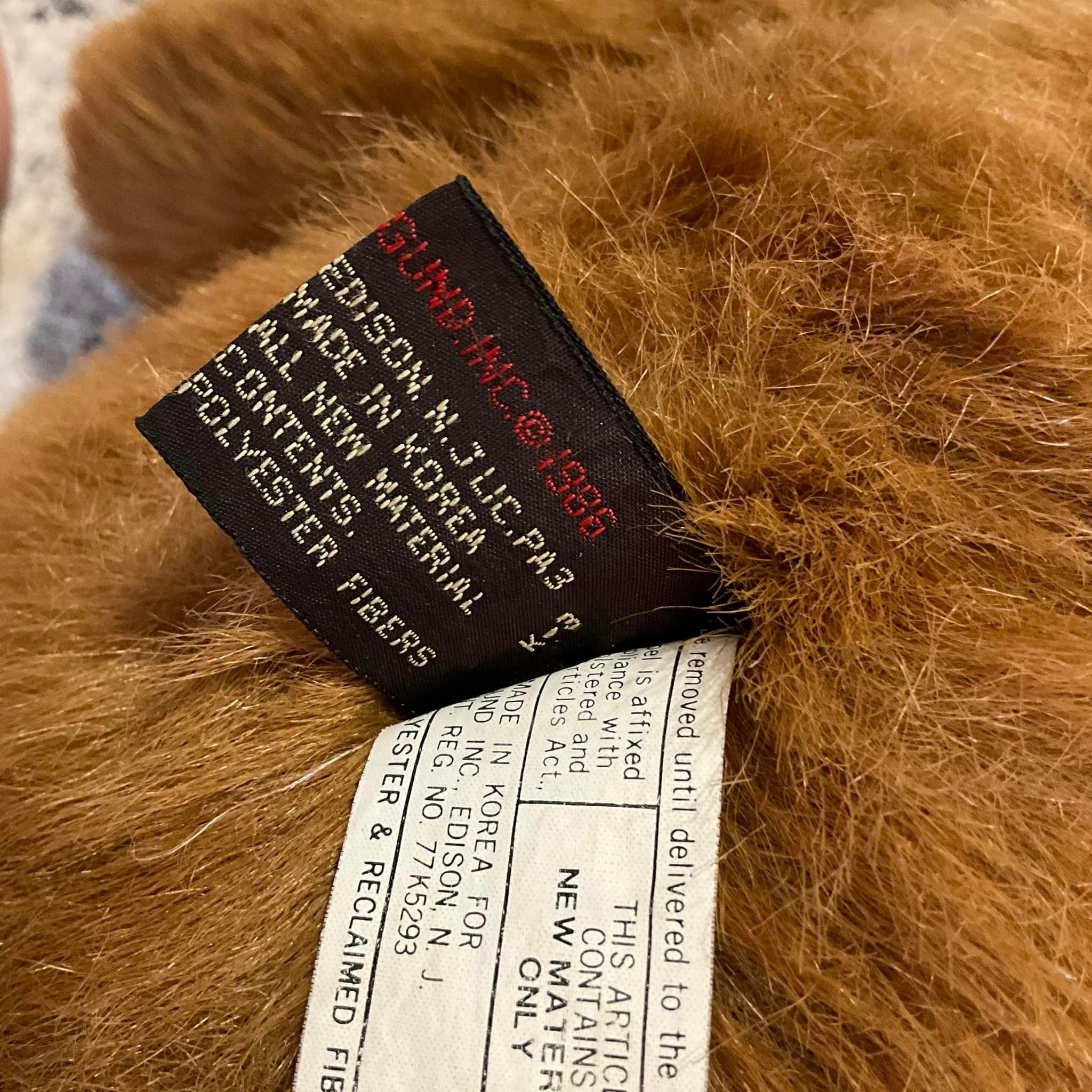 Gund Classic Teddy Bear 1986 Brown Plush Stuffed Animal Toy - Etsy