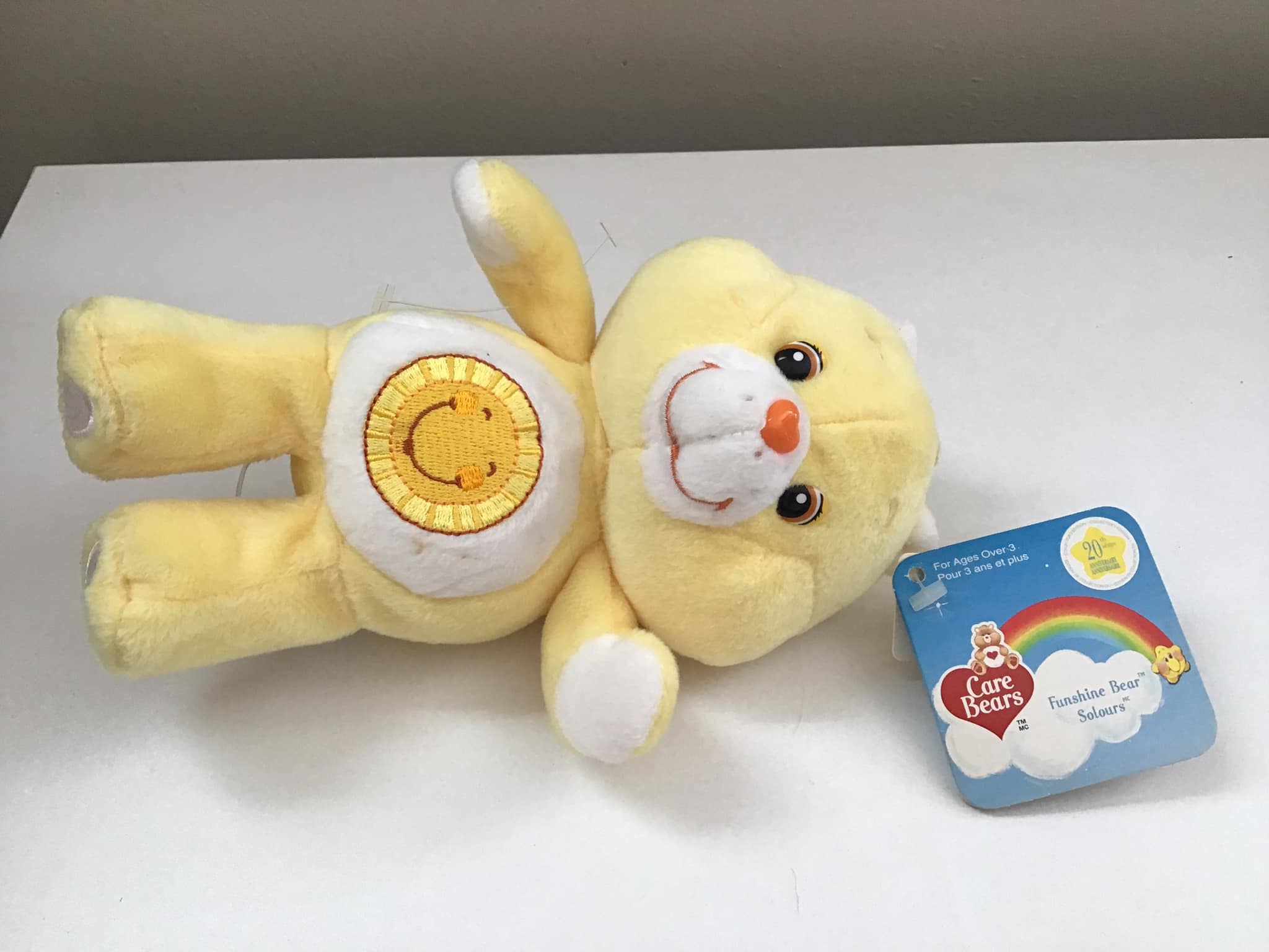 2002 Care Bears Wish Bear 20th Anniversary 8 Inch Tall