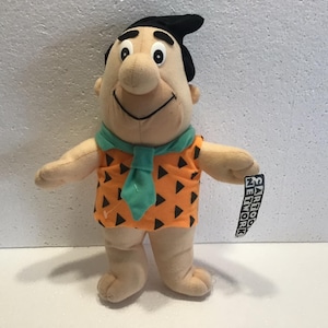 Vintage 90s Hanna Barbera Fred Flintstone Doll, Flintstones Doll, The Flintstones Plush Toy, Fred Flintstone Plush, Stuffed Toy, Plush Doll