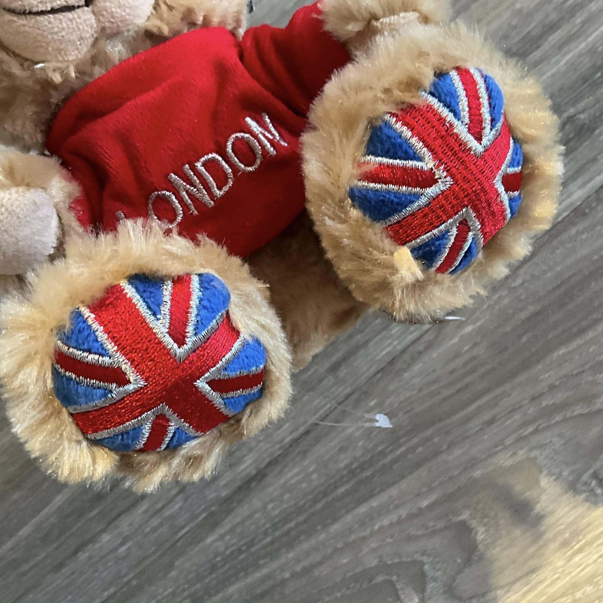 ユニオンジャック柄のテディベア、ロンドンのお土産ぬいぐるみ - Etsy 日本