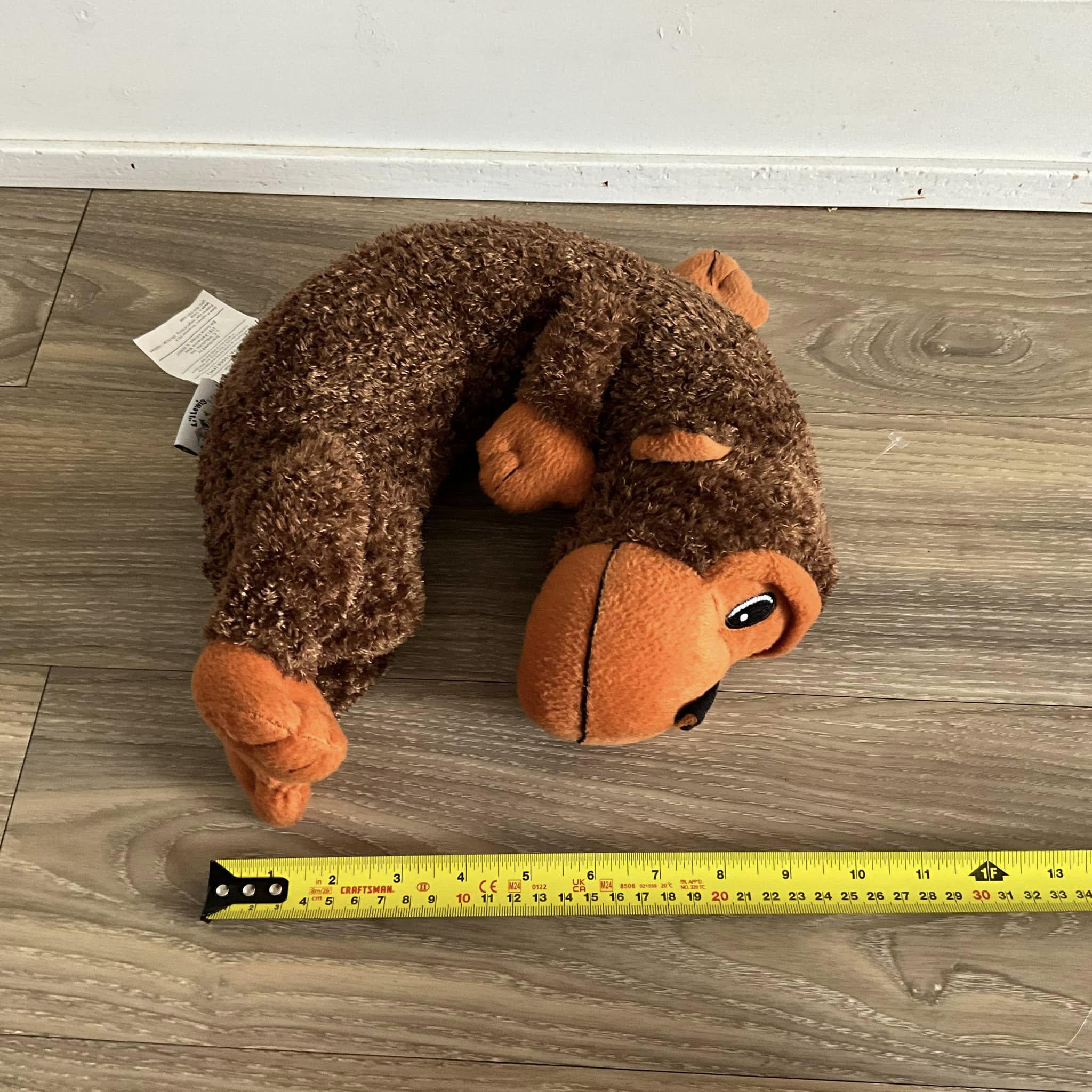 Lil Lewis Explorers Plush Monkey Kids Travel Neck Support Pillow
