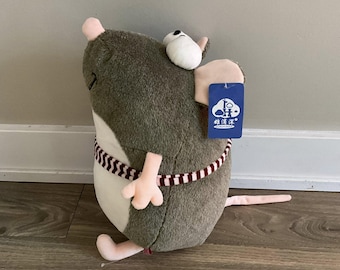 Kawaii Rat Plush Toys Big Eyes Fat Mouse Stuffed Animal Doll 14 Inch