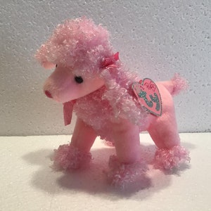 TY Beanie Babies Collection “Pinky Poo” the Pink Poodle Plush with Original Tags.