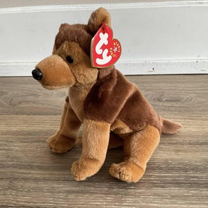 Vintage Ty Beanie Babies German Shepherd Courage Plush Dog