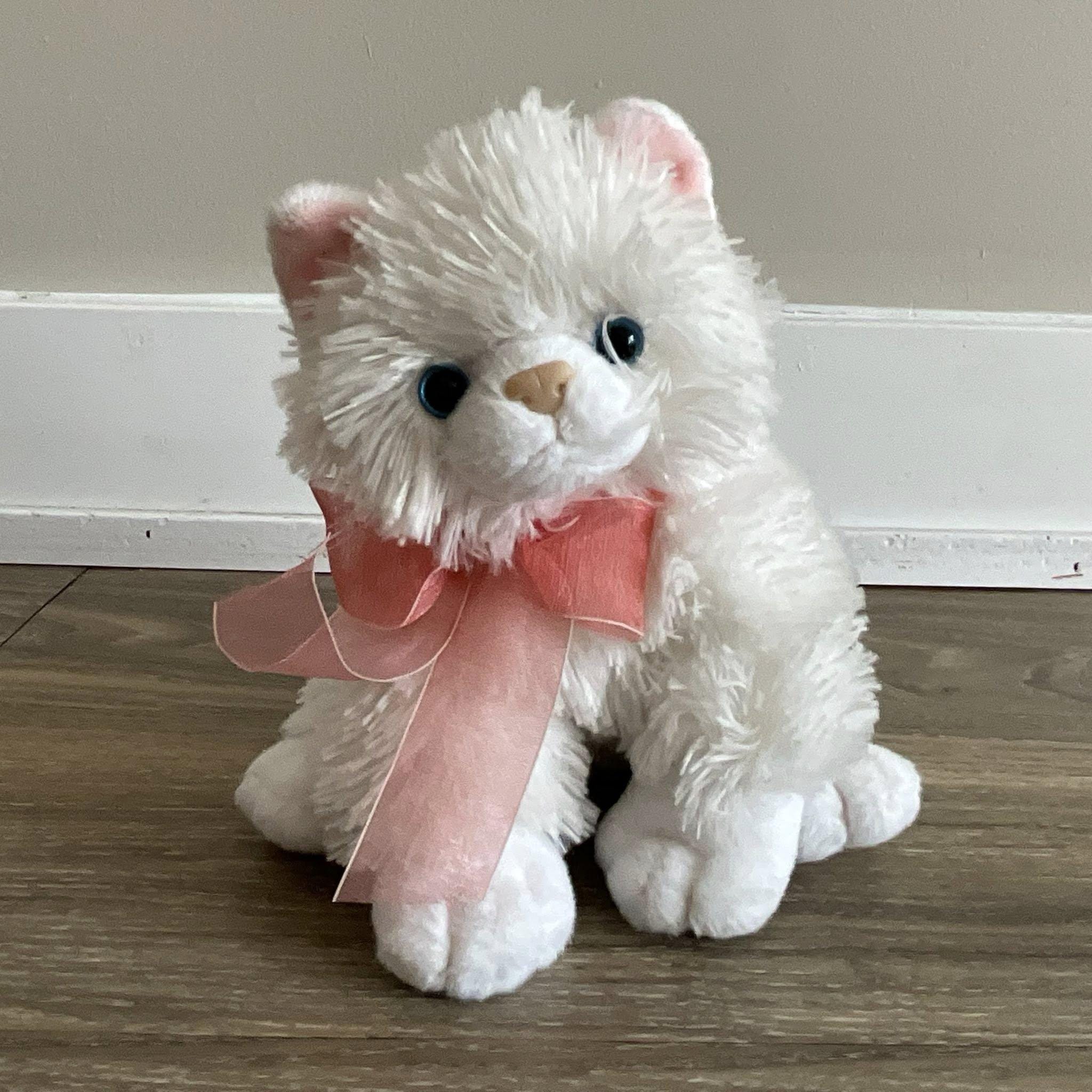 ty classic 白い猫　ぬいぐるみ Authentic Ty Collection Classic - Crystal the Super Soft White Cat