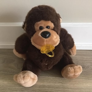Dakin 1985 Baby Gorilla Stuffed Animal Plush Toy 9.5&quot;