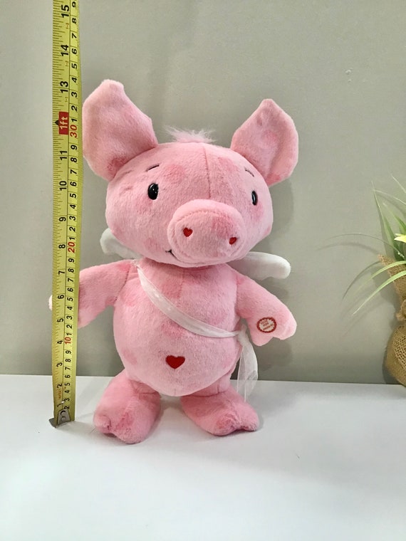 Poinçons peluches Cochon Chant / Danse Peluche Jouet Rose Testé -   France