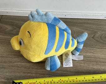 Disney Store Little Mermaid Flounder Ariel's Fish Friend Stuffed