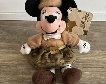 Disney Store Listopadowa saszetka Minnie z kamieniem urodzinowym Beanie Baby 9" z metką