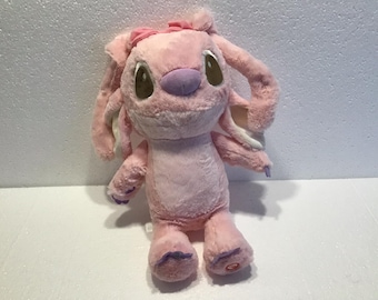 Peluche de Disney Lilo y Stitch, ángel de peluche coleccionable con luces
