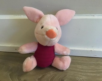 Disney Winnie the pooh Piglet Stuffed Animal Plush Toy 6.5"