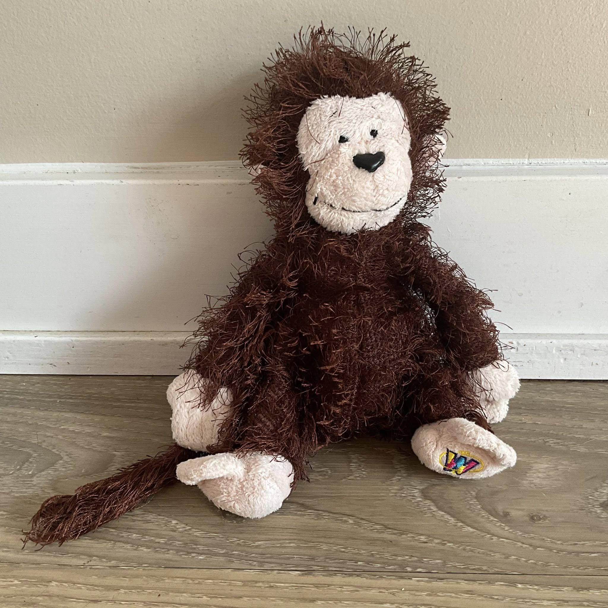 Webkinz Ganz Monkey Brown Shaggy Plush Stuffed Animal Toy 8 In - Etsy