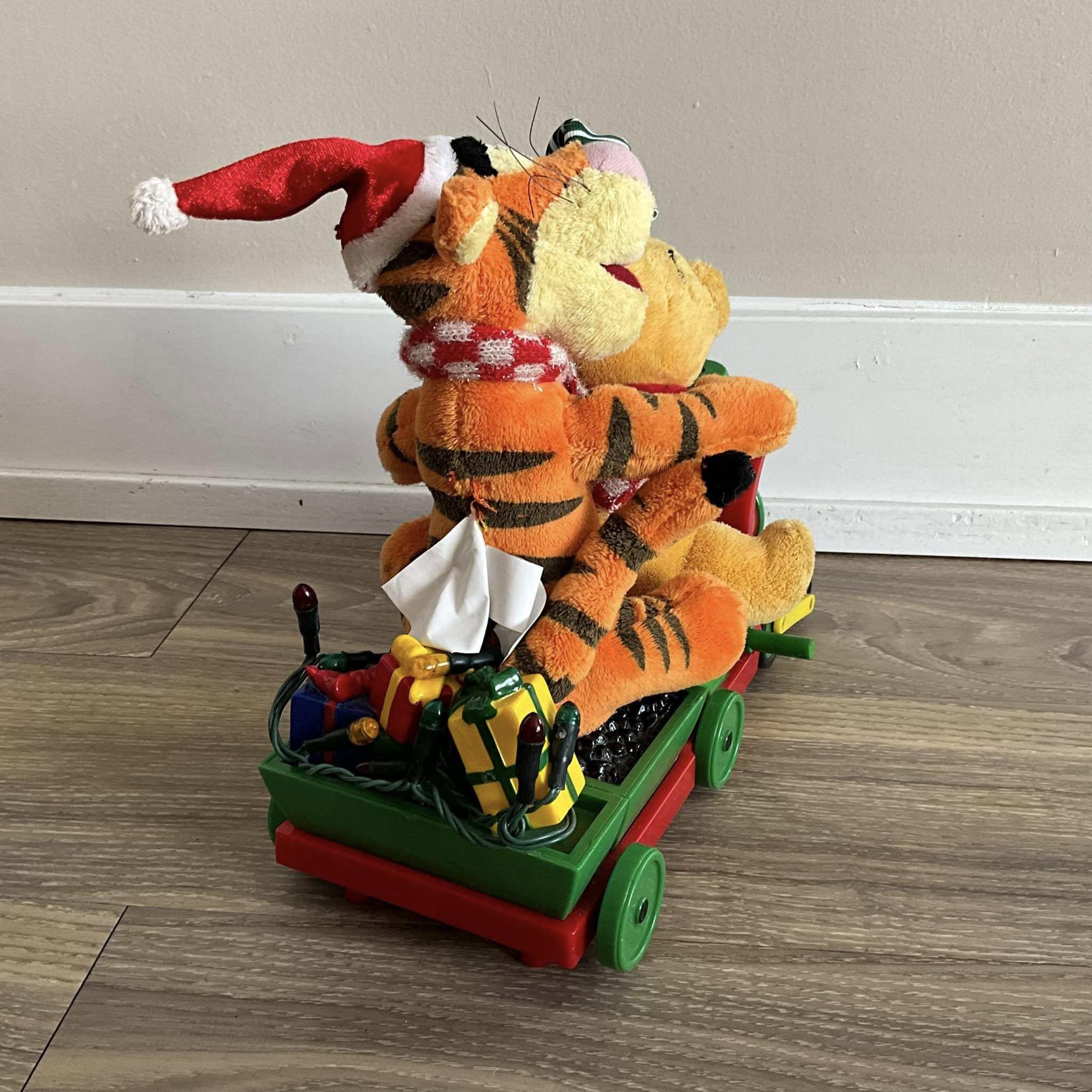Vintage Gemmy Disney Winnie the Pooh & Tigger Christmas Train