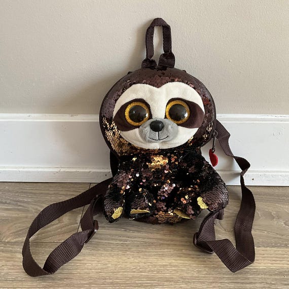 Mochila de peluche con lentejuelas de TY Fashion Dangler el