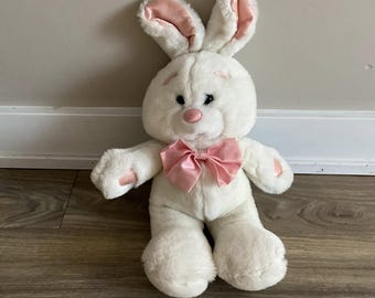 希少 ヴィンテージ 1985 P.J. FUNNY BUNNY 白ウサギ ぬいぐるみ - Etsy