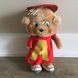 Vintage 1983 Alvin en de Chipmunks knuffel knuffeldier 12"