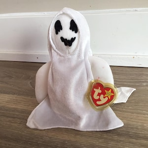 1999 TY Sheets Beanie Baby Plush with Tush Tags, Collectible Plush Halloween Beanie Baby