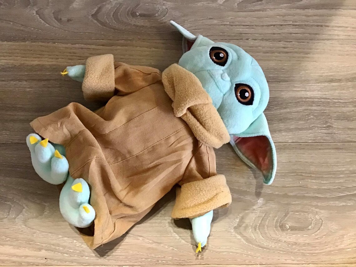 Stuffed Baby Yoda Plush Toy Yoda Plush Toy Cute Yoda Doll Etsy