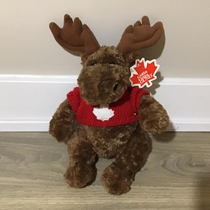 GUND moose Plush MOOSELET CANADA maple leaf