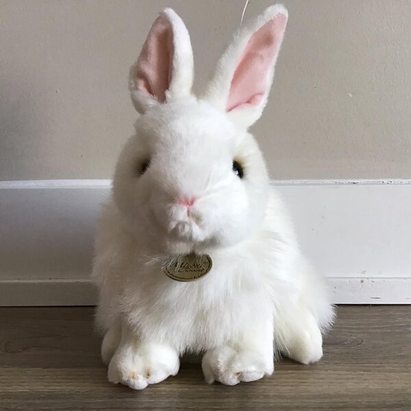 Stuffed White Bunny - Etsy