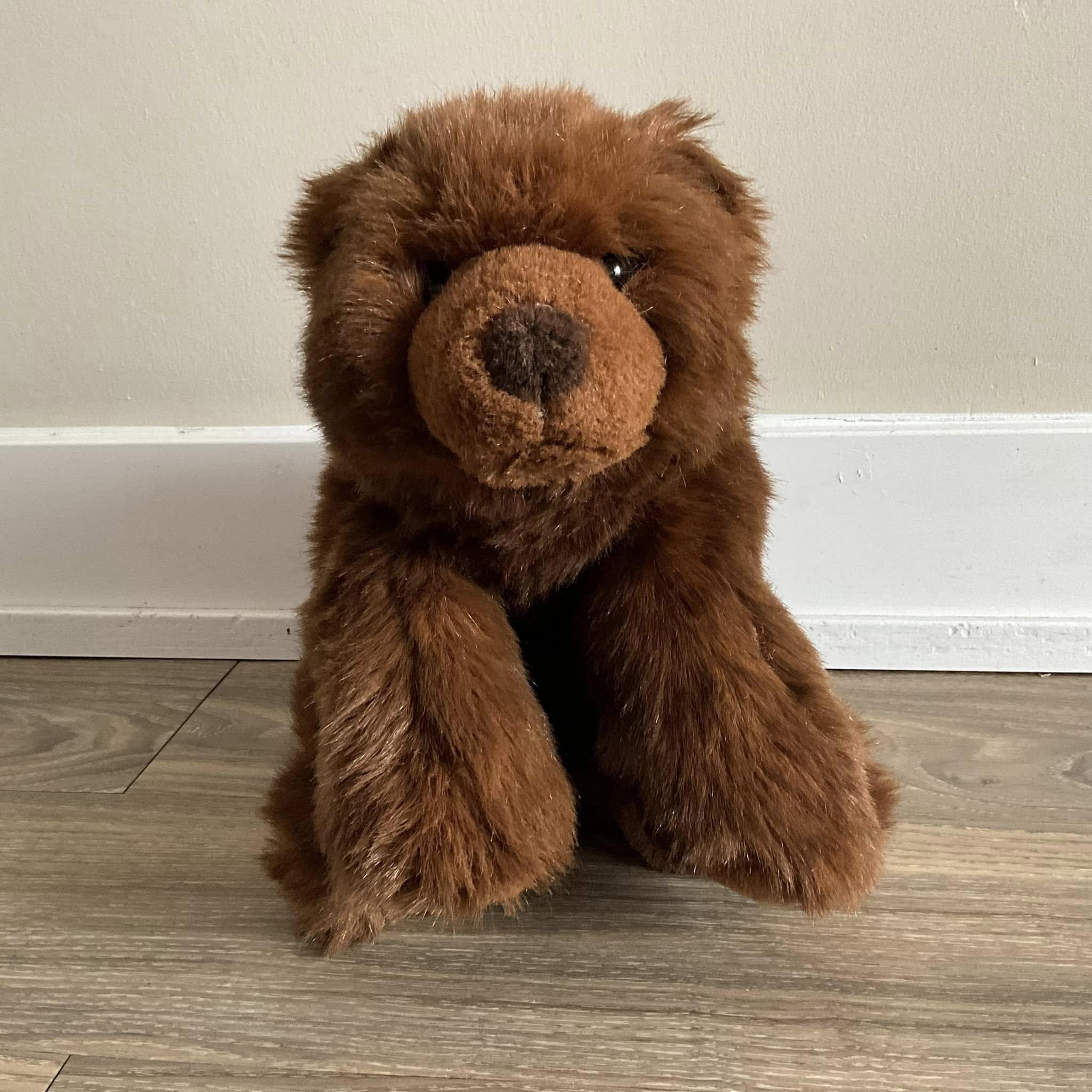 Russ Berrie Great Grizzly Bear Plush 14 Inch Tall Stuffed Animal