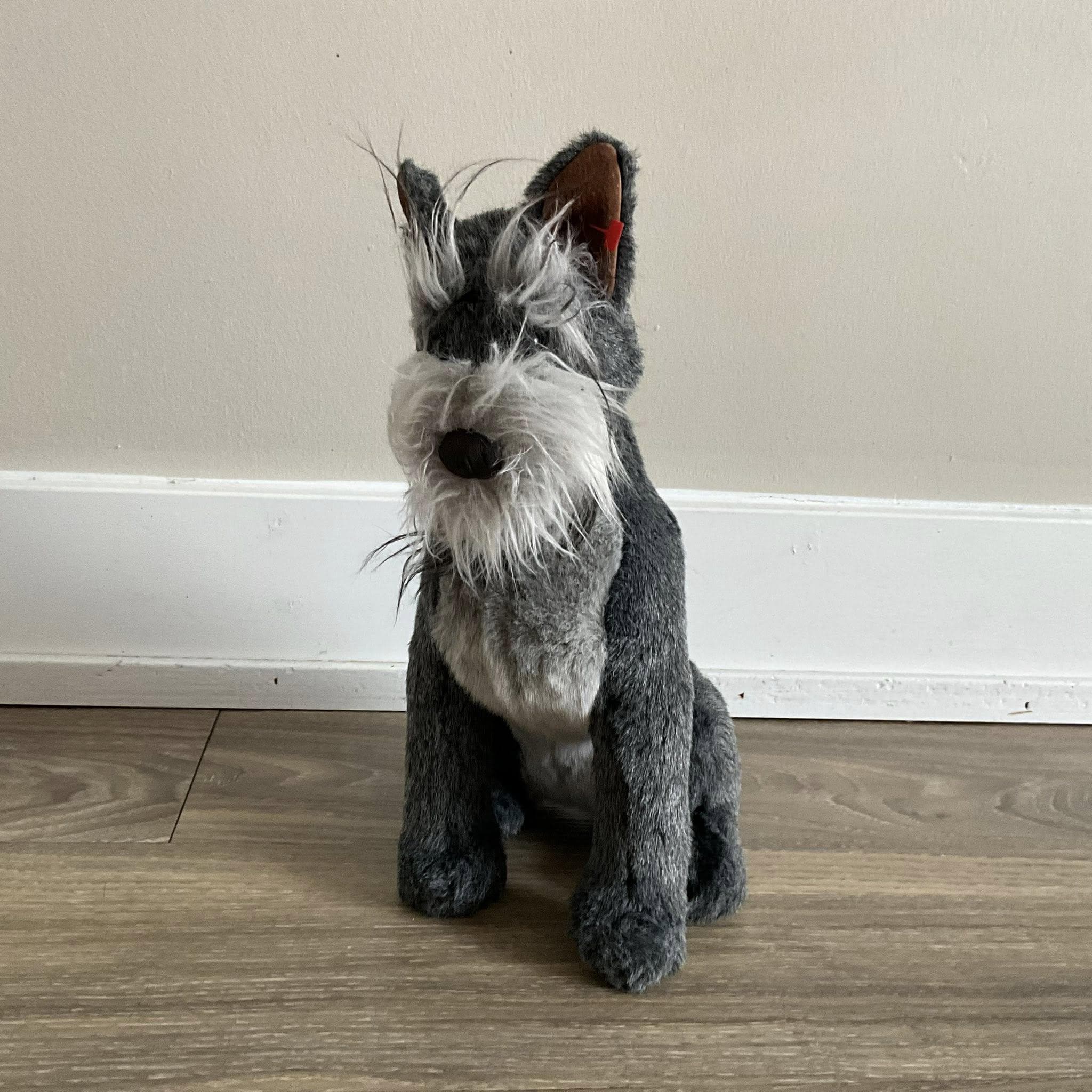 TY Classic Plush - MAX the Schnauzer Dog Retired 2000 Gray 11