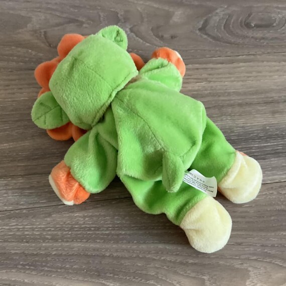 ヴィンテージ G.A.C. 1998 春のオレンジと緑の花のコスチュームを着た