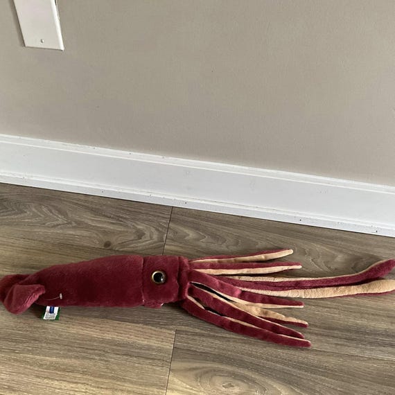 Peluche suave de pulpo y calamar de Wild Republic con diseño del