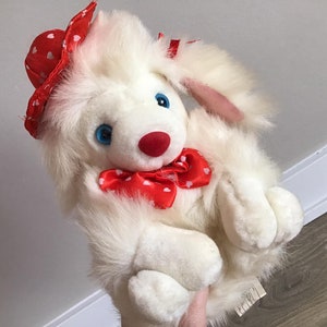Plush Mania White Poodle Dog Stuffed Animal Soft Toy